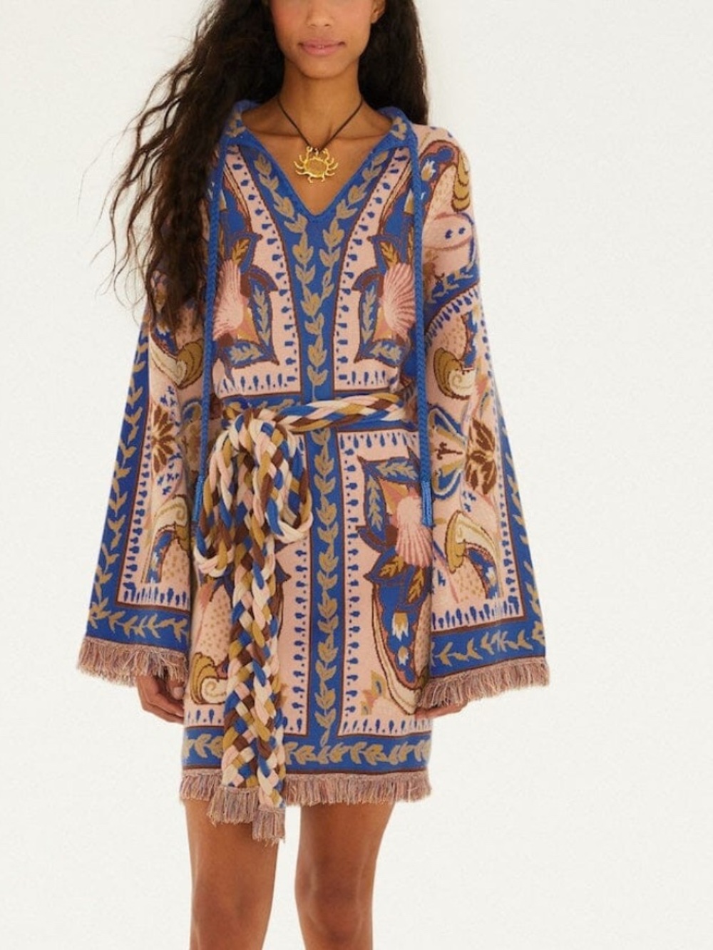 FARM RIO Blue Sea Garden Dress